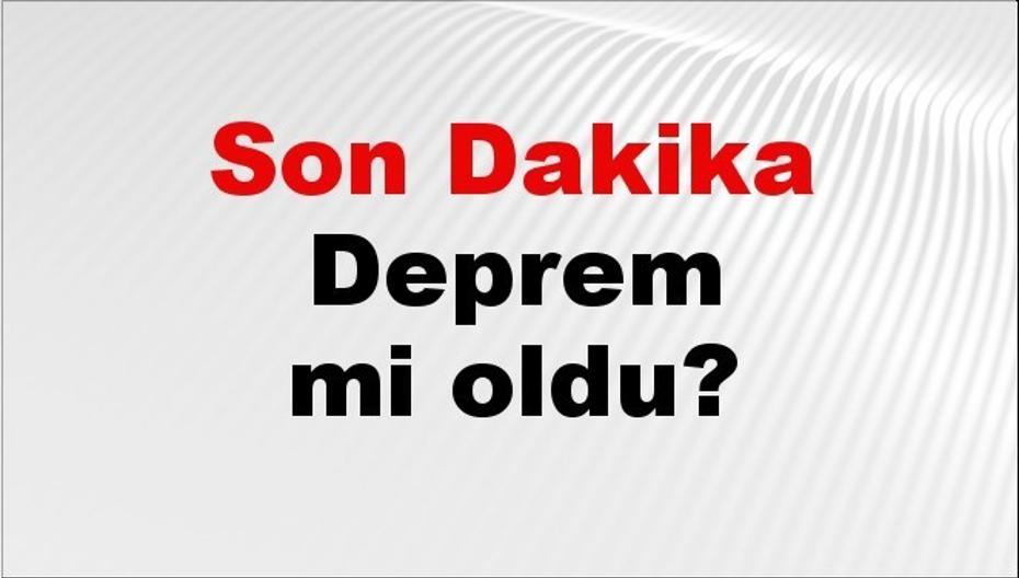 Son dakika Diyarbakır'da deprem mi oldu? Az önce deprem Diyarbakır'da nerede oldu? Diyarbakır deprem Kandilli ve AFAD son depremler listesi 24 Temmuz 2026