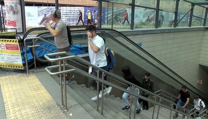 POZİSYON: KADIKÖY! Metro ölçeği çökmüş vatandaşlar korkutucu anlar yaşadı!